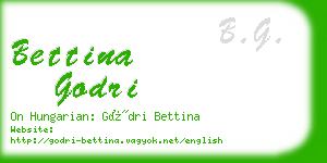 bettina godri business card
